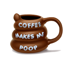Coffee Makes Me Poop Mug product photo