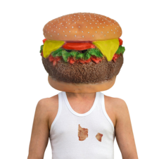 Cheeseburger Head Mask product photo