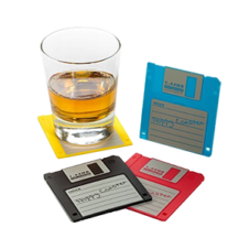 Floppy Disk Drink Coasters product photo